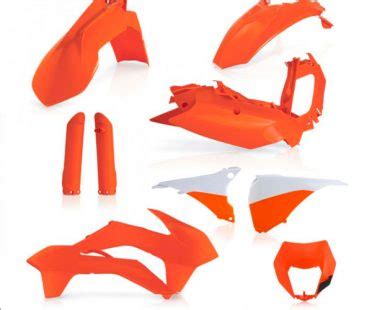 Full Kit De Pl Sticos Ktm Exc Acerbis Naranja