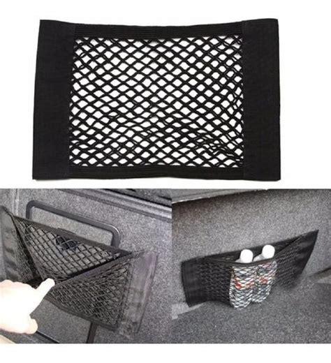 Rede Elástica Organizadora Carro 25x40cm Porta Mala Treco Prende Tiras