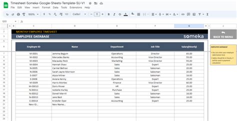 Google Sheets Timesheet Template | Printable Timesheets