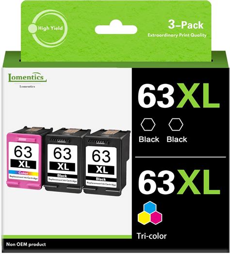 63xl Ink Cartridge Combo Pack 3 Pack 2black 1tricolor Compatible Ink Cartridges