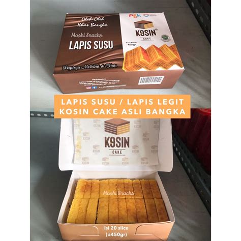 Jual Kue Lapis Bangka Kosin Cake Halal Kue Lapis Susu Asli Bangka