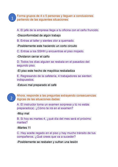 Foro Consultas Todo Bien Forma Grupos De 4 O 5 Personas Y Lleguen A