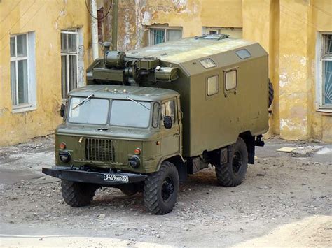 Gaz Russian Military Truck With Zu Anti Aircraft Gun