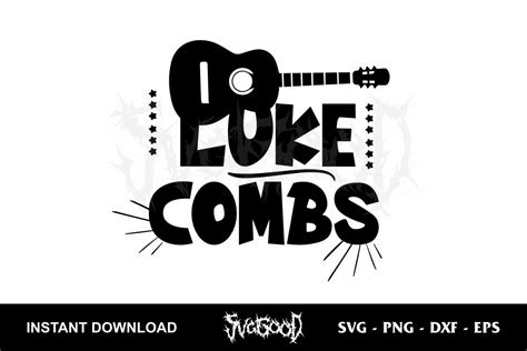 Luke Combs Guitar SVG - SVGGOOD