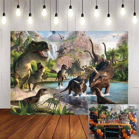 Buy Jurassic Dinosaur Party Decoration Backdrop Photography Dinosaur ...