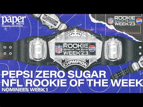 Week 1 Pepsi Zero Sugar NFL Rookie Of The Week Ft Ravens WR Zay