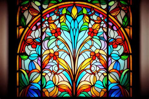 Colorful Stained Glass Windows 3d Illustration Stock Illustration Illustration Of Artistic