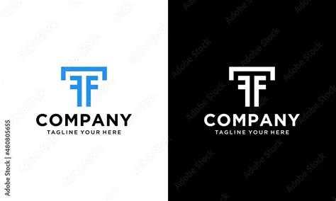 Abstract Letter Ftf Logo Design Initials Ftf Logo Design Vector