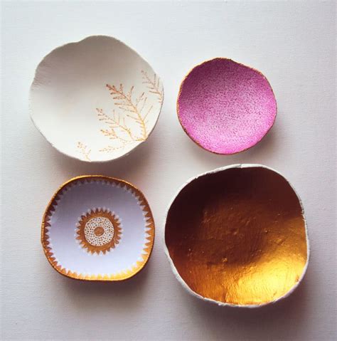 Handmade Air Dry Clay Bowls By Eleinskingdom Different Colors With