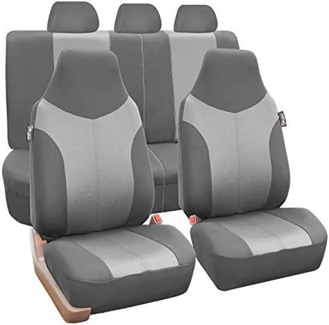 Amazon Tlh Supreme Twill Car Seat Cover Cloth Front Set Gray Car