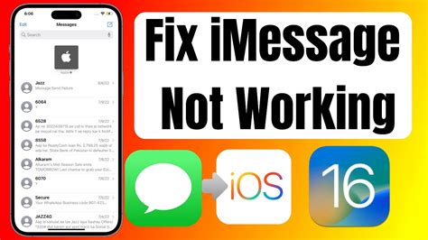 How To Fix IMessage Not Working After Update IOS 16 On IPhone IPad