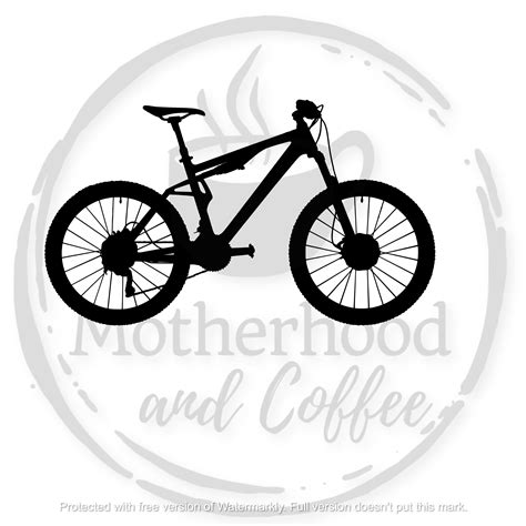 Mountain Bike Svg Silhouette Cameo Cricut Cut File Svgs For Cricut