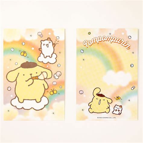 Pompompurin Postcards Sanrio Characters Rainbow of Colorful Cute for ...