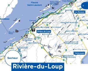 Carte de la MRC de Rivière du Loup