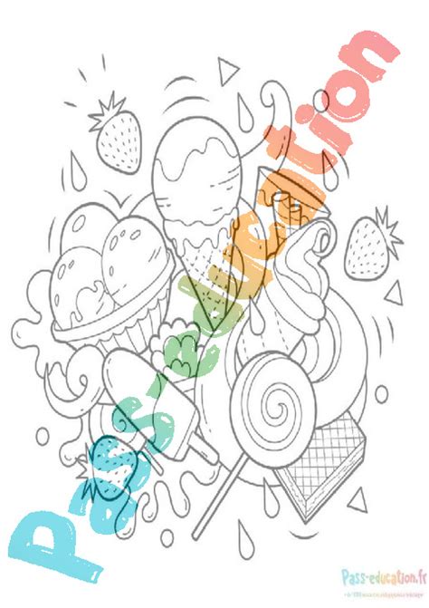 Coloriage gratuit Bonbon PDF à imprimer