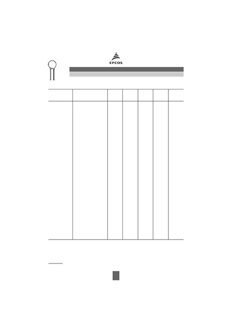 S14K300 datasheet(2/16 Pages) EPCOS | Leaded Varistors