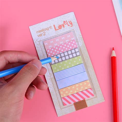 160 Pages Cute Sticker Bookmark Marker Flags Sticky Notes Gift 140mmx70mm-in Memo Pads from ...