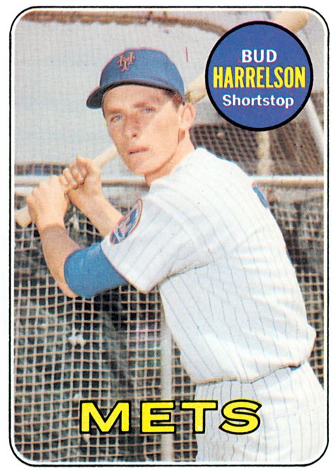 1969 Bud Harrelson Topps Baseball Card - Mets History