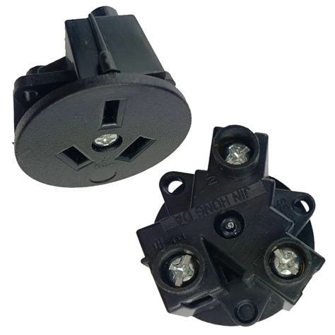 AU female Australian New Zealand Electrical Socket AC power socket Plug Circular Round ...