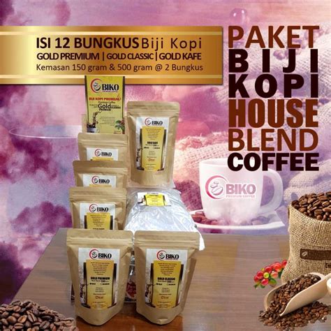 Paket Biji Kopi House Blend Biko Kopi Premium