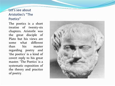 English Literature : Aristotle Poetics