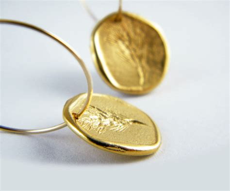 Gold Coin Earrings Hoop Earrings Gold Filled Earrings - Etsy