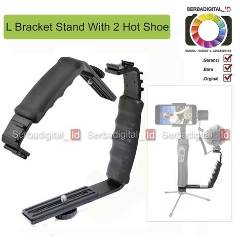 Jual Kernel L Shape Bracket Grip Handheld 2 Hot Shoe MIC Light Vlogger Shopee Indonesia