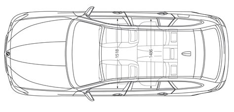 Car Top View Sketch at PaintingValley.com | Explore collection of Car Top View Sketch