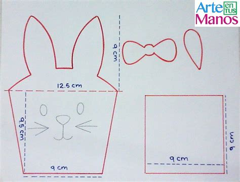 Arte En Tus Manos Con Lili Y Sam Canasta En Foami Con Cara De Conejo