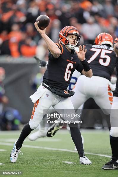 Jake Browning Of The Cincinnati Bengals Throws A Pass Against The