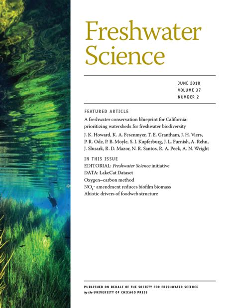 Freshwater Science Volume Issue Society For Freshwater Science