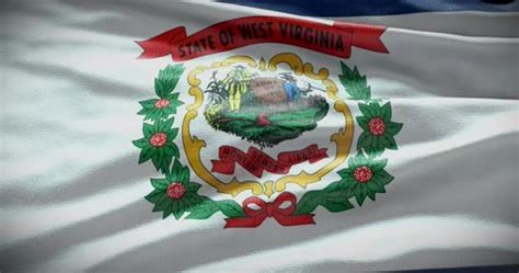 West Virginia State Flag Waving Backgrou Stock Video Pond5