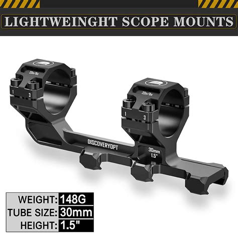 0MOA 30mm Cantilever 1.5inch Picatinny Scope Mount-DISCOVERYOPT