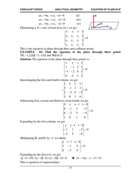 SOLUTION Equation Of Plane In R 3 Studypool