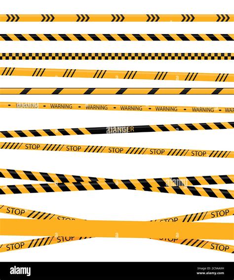 Black And Yellow Caution Border