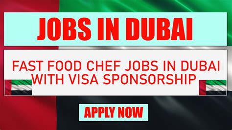 Fast Food Chef Jobs In Dubai With Visa Sponsorship Apply Online