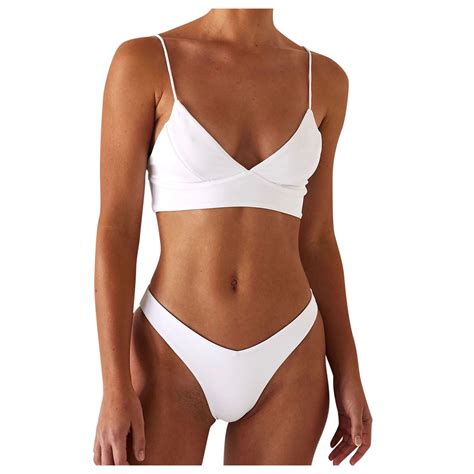 Zourih Women S Split Swimsuit Set Bikini Two Women Piece Up Push Sexy