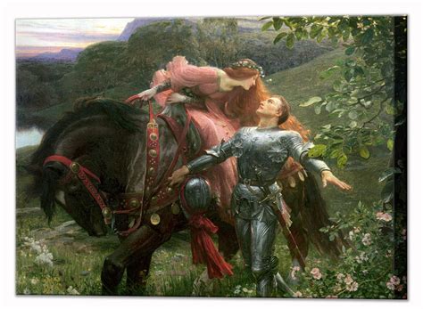 La Belle Dame Sans Merci By Sir Frank Dicksee Knights And Etsy