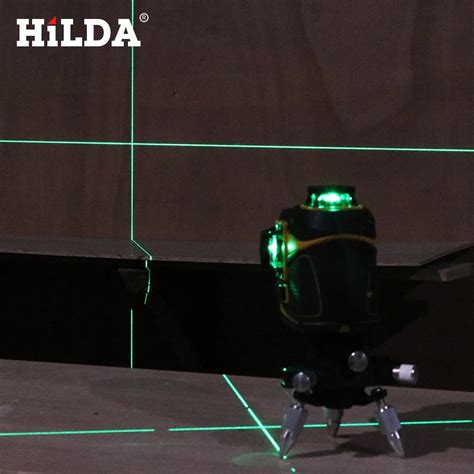 HILDA 12 линий лазерный уровень 3D самонивелирующийся 360 ...