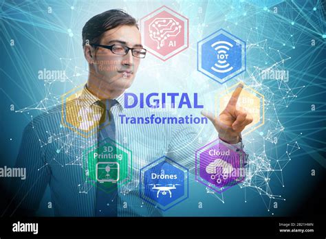 The Digital Transformation And Digitalization Technology Concept Stock