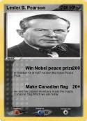 Pokémon Lester B Pearson - Win the Nobel Peace Prize - My Pokemon Card