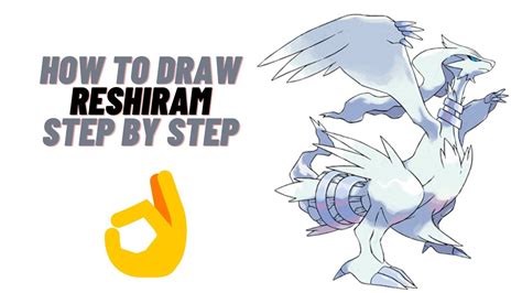 How To Draw Reshiram Pokemon Step By Step Very Easy Only For You