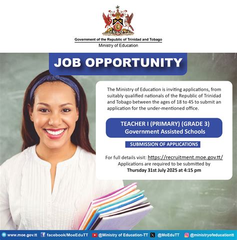 Administrative Vacancies 2025 – Ministry of Education