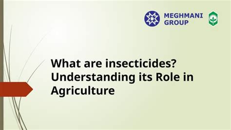 insecticides understanding  role  agriculture