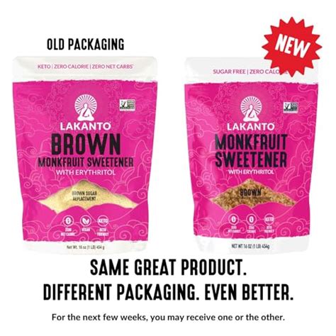 Lakanto Brown Monk Fruit Sweetener With Erythritol Brown Sugar