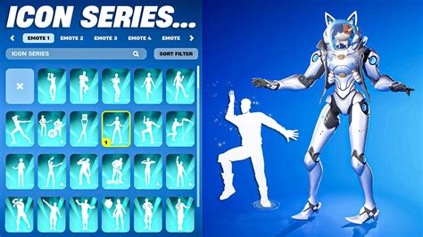 All Fortnite Icon Series New Tiktok Emotes Youtube