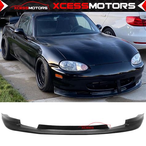 Fits 99 00 Mazda Miata MX 5 GV Style Front Bumper Lip Lower Spoiler