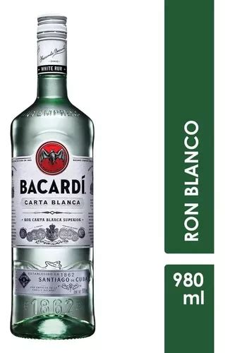 Ron Bacardí Carta Blanca 980ml 12 Pack Envío gratis