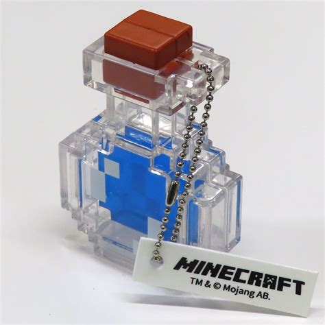 駿河屋 青 ポーションミニフィギュア 「minecraft マインクラフト 」（キーホルダー・マスコット）