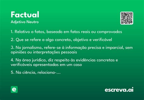 O Que Significa Factuais